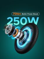 ENGWE L20 bicicleta eléctrica 20 pulgadas Fatbike step-through 250W batería 48V 13Ah 7 velocidades doble suspensión eBike adultos - Imagen 5