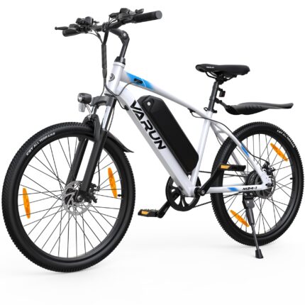 VARUN bicicleta eléctrica MTB 24 pulgadas 250W batería 36V 7.8Ah extraíble 5 modos suspensión delantera eBike adultos y adolescentes