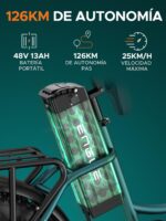 ENGWE L20 bicicleta eléctrica 20 pulgadas Fatbike step-through 250W batería 48V 13Ah 7 velocidades doble suspensión eBike adultos - Imagen 7