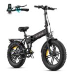ENGWE bicicleta eléctrica plegable 20 pulgadas Fatbike 250W batería 48V 13Ah extraíble 7 velocidades eBike todoterreno